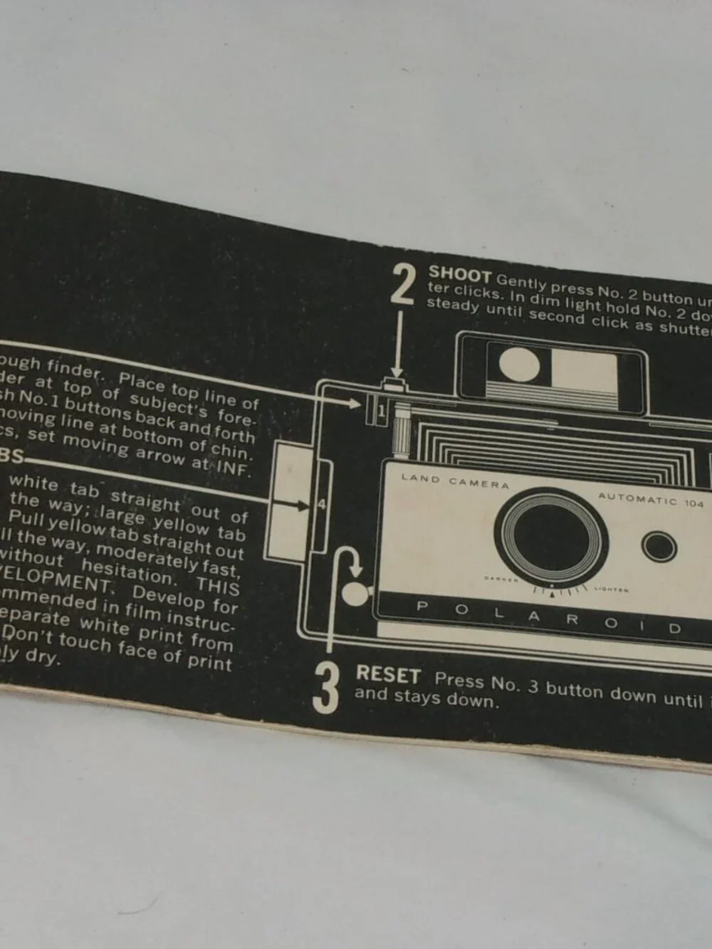 Polaroid Land Camera sale manual